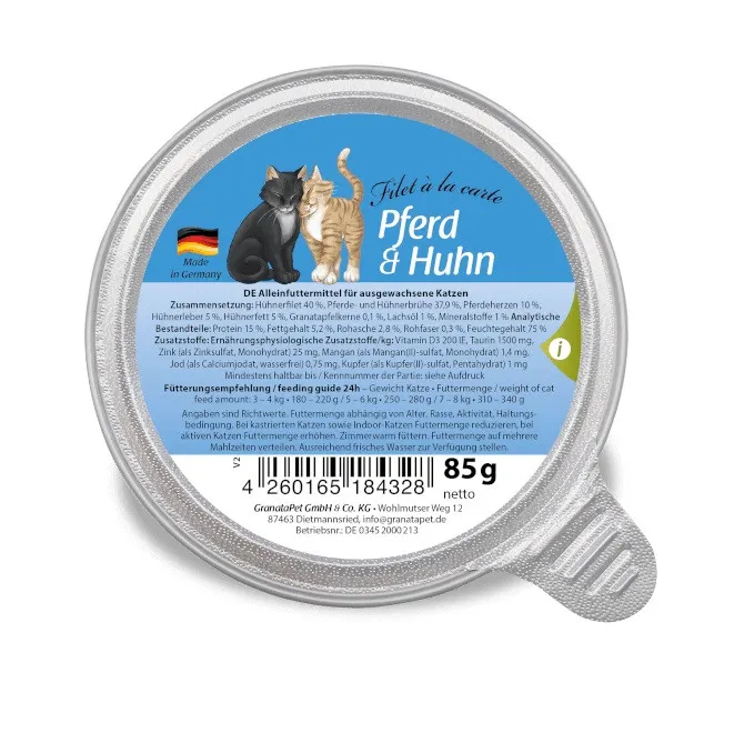 GRANATAPET Filet á la carte Konina z kurczakiem - mokra karma dla kota - 85g