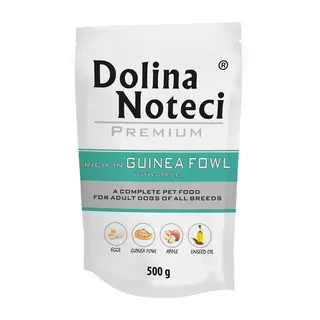 DOLINA NOTECI Premium Bogata w perliczkę z jabłkiem - mokra karma dla psa - 500g