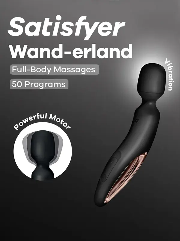 Satisfyer Wand-Erland Black/Rosegold