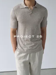 PROJECT 25 Men 16Gauge Lightweight Breathable Linen Blend Italian Old Money Knit Polo Shirt Short Sleeve Casual Tee Tops