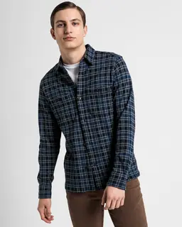 Gant Kurtka Koszulowa Męska Jersey W Kratę
