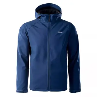 Kurtka męska Softshell Hi-Tec Neti - niebieska, Rozmiar XL