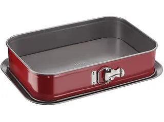Forma do ciasta prostokątna TEFAL DeliBake 36x24cm Czerwony J1640574