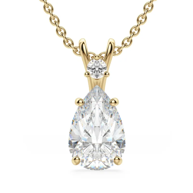 Wisiorek Isla Girl Gruszkowy 1.75 kt Laboratoryjny Diament 585 Żółte Złoto (14K)