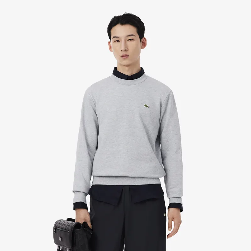 Lacoste Bluza Polarowa O Klasycznym Kroju Męskie Szary