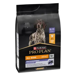 2 + 1 kg gratis! PURINA PRO PLAN All Size Adult Protein & Energy, 3 kg - 3 kg