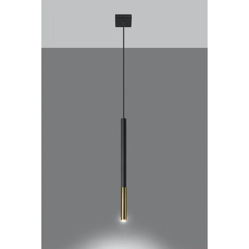 Lampa wisząca MOZAICA 1 czarny/złoto