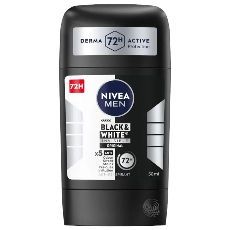 NIVEA MEN Black & White Power Antyperspirant Stick 50ml