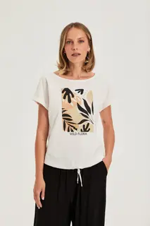 T-shirt z nadrukiem biały