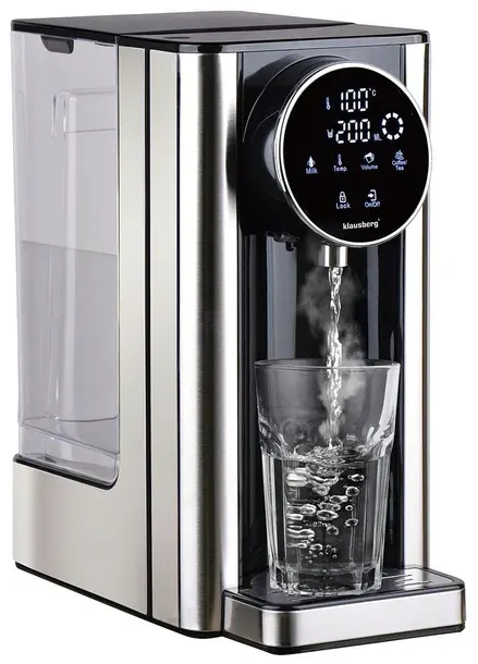 Dystrybutor gorącej wody Dozownik KLAUSBERG 2,7L LED 2600W 7 temp. inox
