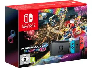 Konsola NINTENDO Switch + Mario Kart 8 Deluxe Czerwono-Niebieski