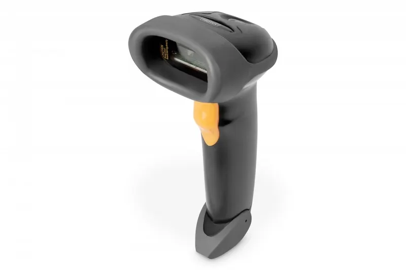 Digitus Czytnik kodów kreskowych przewodowy USB-RJ45 2m, 1D, stojak w zestawie