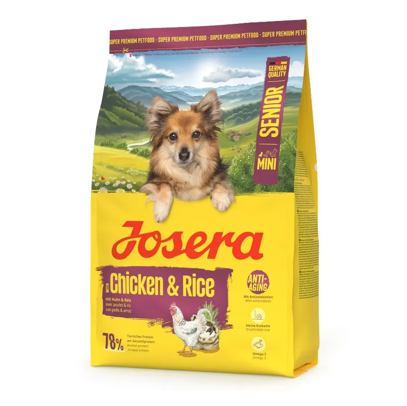 JOSERA Mini Senior Chicken & Rice - sucha karma dla psa - 3kg