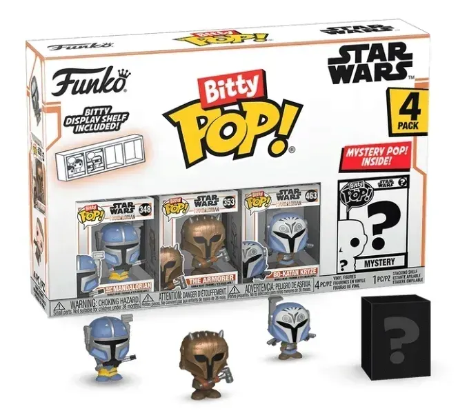 Figurki STAR WARS GWIEZDNE WOJNY Bitty Pop! MANDALORIAN, BO-KATAN, ARMORER