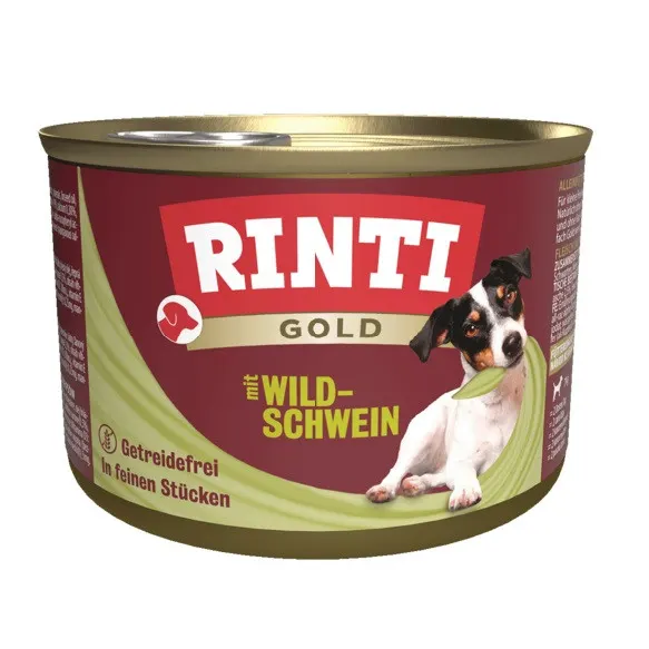 RINTI Gold Dzik - mokra karma dla psa - 185g