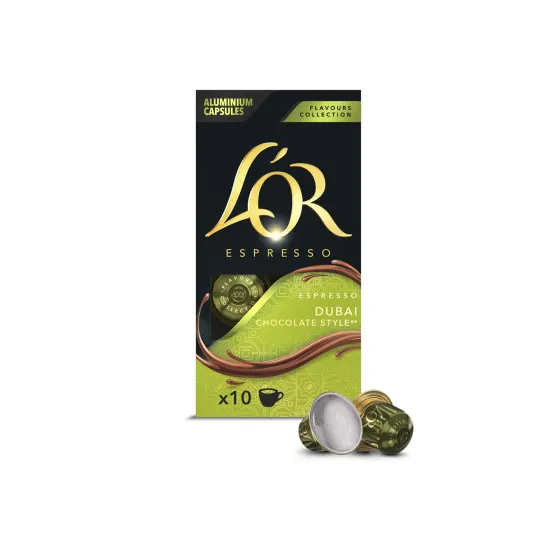 Kawa w kapsułkach L'OR Dubai Chocolate Style do ekspresów Nespresso®, 10 szt.