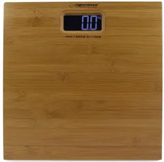 ELEKTRONICZNA WAGA ŁAZIENKOWA DO 180KG DO WARZENIA SIĘ BAMBUSOWA