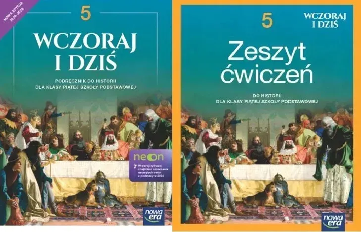 ZESTAW Wczoraj i dziś 5 Historia NEon Podręcznik +ćwiczenie