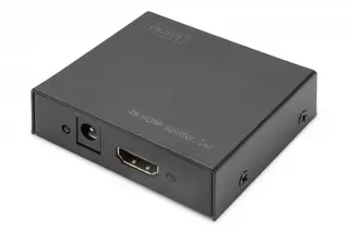 Digitus Rozdzielacz/Splitter HDMI 2-portowy, 4K 30Hz UHD 3D, HDCP 1.3, audio
