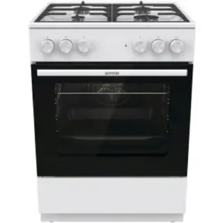 Kuchnia gazowo elektryczna Gorenje GK6A40WFFM Biały 60 cm Żeliwne MultiAir