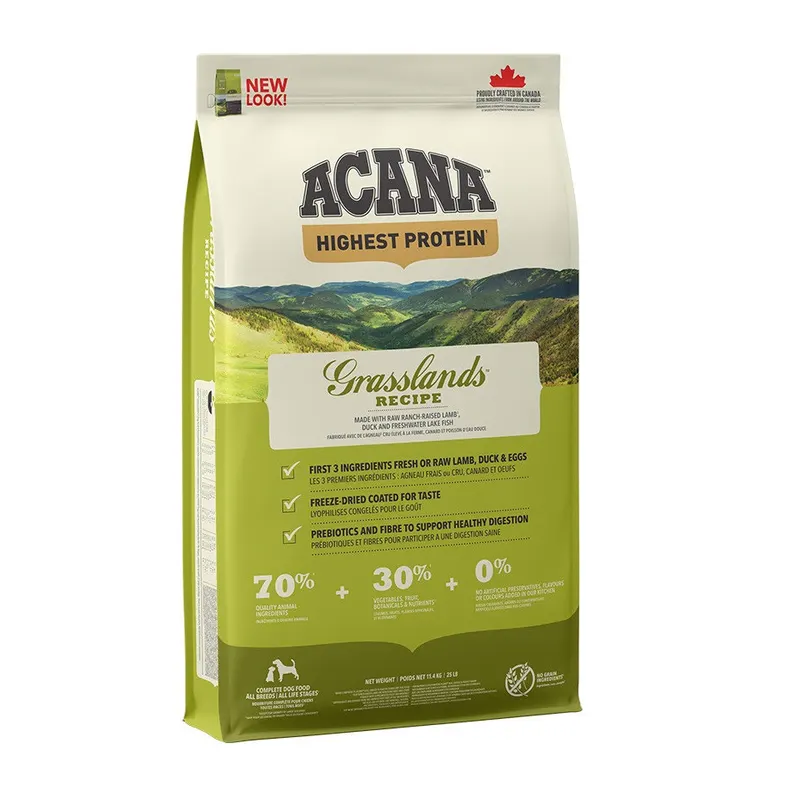 ACANA Highest protein Grasslands Dog - sucha karma dla psa - 11,4kg