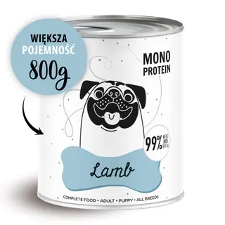 PAKA ZWIERZAKA Pepe Lamb Mono - mokra karma dla psa - 800g