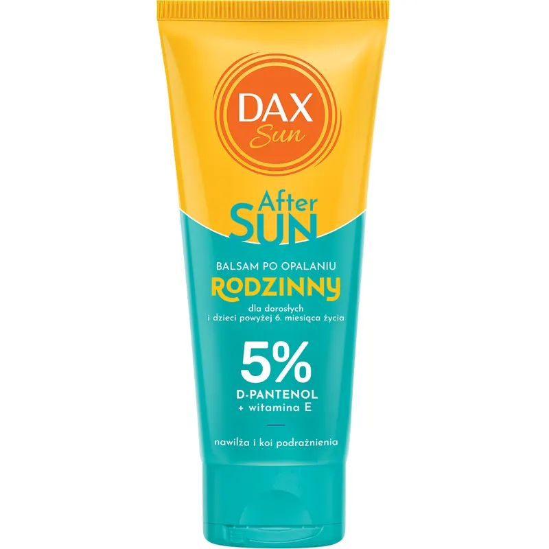 Dax Sun After Sun Travel rodzinny balsam po opalaniu z 5% D-pantenolem, olejem z nasion bawełny, siemieniem lnianym i witaminą E 100 ml