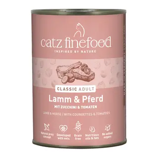 Korzystny pakiet catz finefood, 12 x 400 g - Jagnięcina z koniną