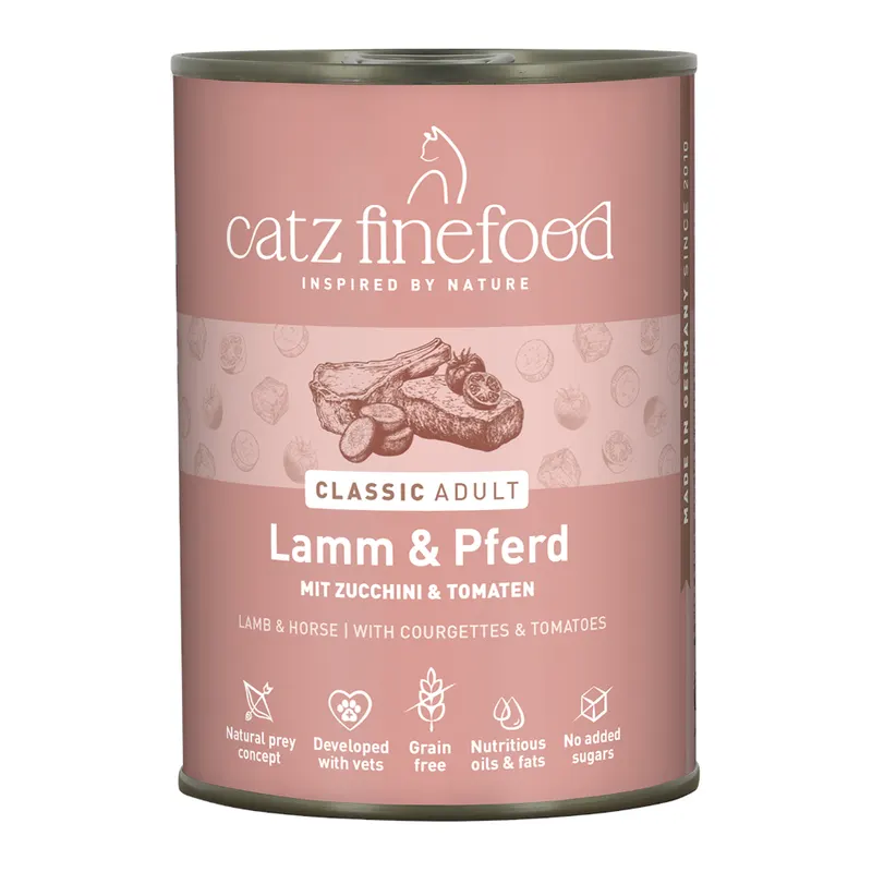 Korzystny pakiet catz finefood, 12 x 400 g - Jagnięcina z koniną