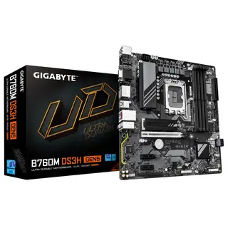 Gigabyte Płyta główna B760M DS3H s1700 GEN5 4DDR5 HDMI/DP/DSUB mATX