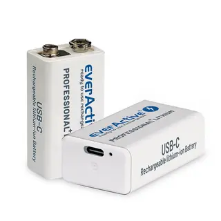 everActive Akumulator 6F22/9V Li-ion 550 mAh USB-C