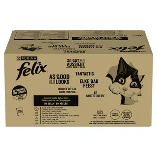 PURINA Felix Wiejskie smaki Box - mokra karma dla kota - 120x85g