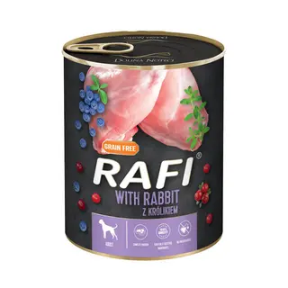 DOLINA NOTECI Rafi z królikiem, borówką i żurawiną - mokra karma dla psa - 800 g