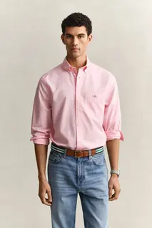 Gant Bawełniana Koszula Męska Regular Fit Różowa
