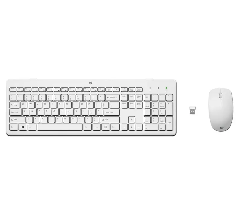 Zestaw bezprzewodowej myszy i klawiatury HP 230 - biały