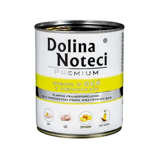 DOLINA NOTECI Premium bogata w gęś z ziemniakami - mokra karma dla psa - 800 g