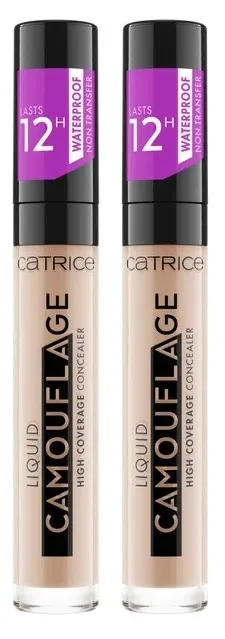 Catrice High Coverage Concealer Korektor w Płynie 010 Porcellain x2 szt