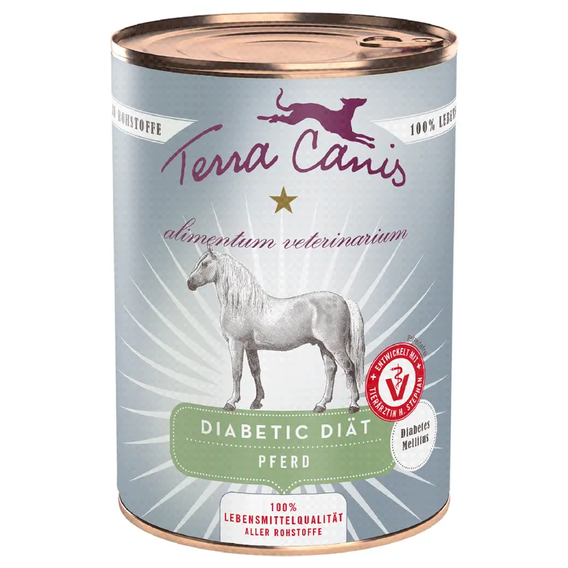 Terra Canis Alimentum Veterinarium Diabetic Diet, 6 x 400 g - Konina