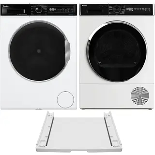 Zestaw AGD Amica Pralka WA3S712ALiSHB 7kg Slim + Suszarka AD3S72LHB (E) 7kg Slim + Łącznik VSK02