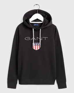 Gant Bluza Damska Z Kapturem Regular Fit Czarna