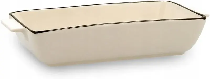 ZAPIEKANKA PROSTOKĄTNA KAMIONKA BIAŁA 23X11X4,5CM PIEKARNIK
