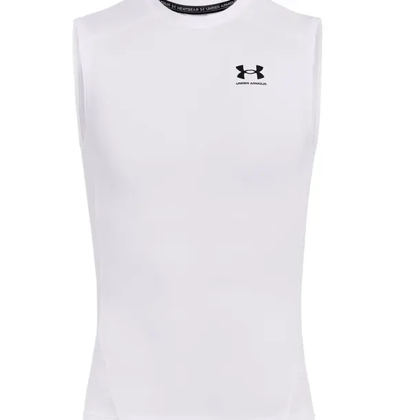 UNDER ARMOUR UA HG Comp koszulka na siłowinię męska bez rękawów biała