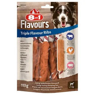 pałeczki do żucia 8w1 Triple Flavour Ribs - 6 szt