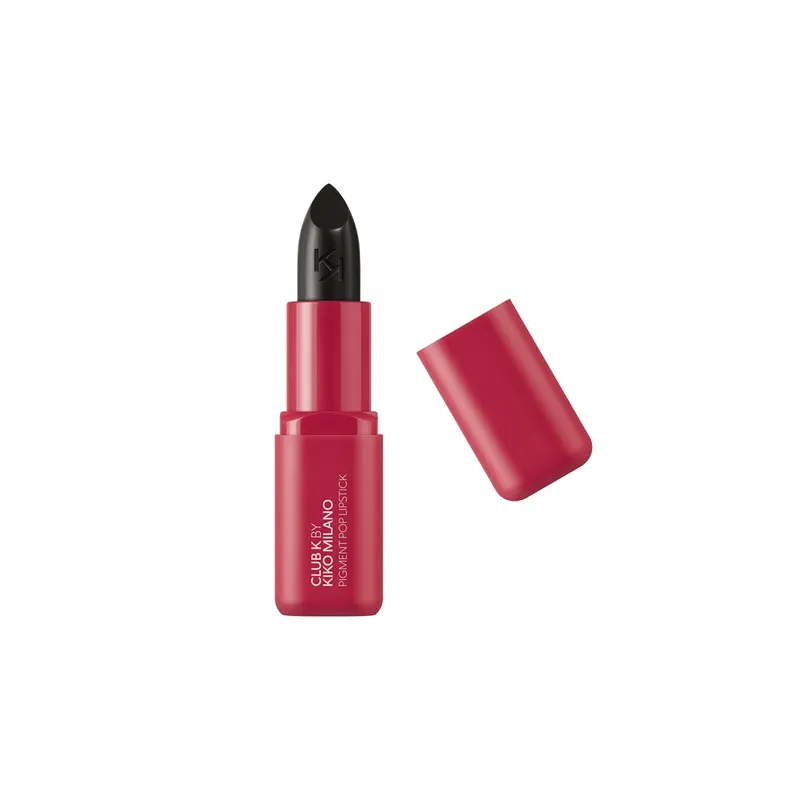 Club K By Kiko Milano Pigment Pop Lipstick Pomadka Nawilżająca o Mocnym Kryciu 27 Club Ink 3.5g