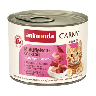 animonda Carny Adult, 6 x 200 g - Koktajl mięsny