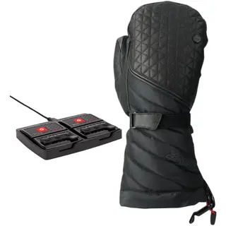 Lenz Heat Glove 6.0 + zestaw baterii rcB 1400, damskie, czarne