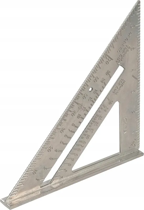 KĄTOWNIK ALUMINIOWY 185MM SREBRNY PROFESJONALNY PRECYZYJNY