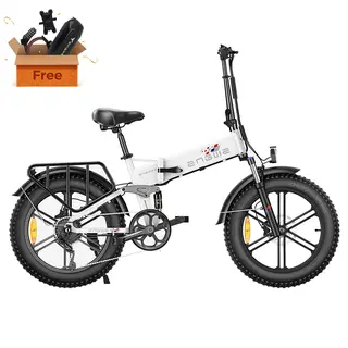 Rower elektryczny ENGWE X 20 cali, 25 km/h, 48 V, 13 Ah, akumulator, silnik 250 W, biały