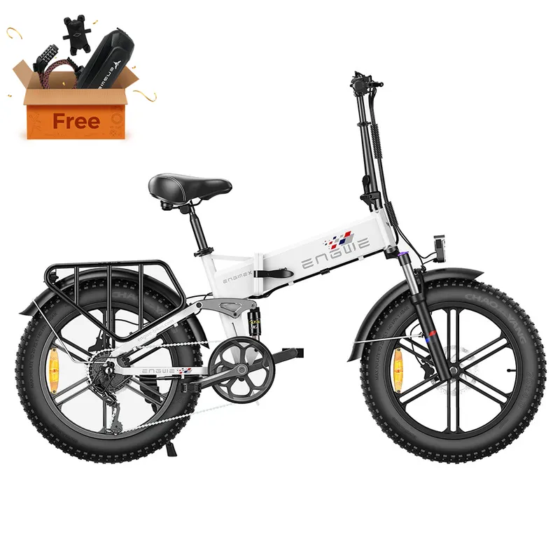 Rower elektryczny ENGWE X 20 cali, 25 km/h, 48 V, 13 Ah, akumulator, silnik 250 W, biały