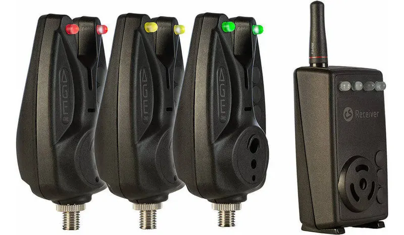 Carp Sounder Age One Radio Bite Alarm 3+1 Zestaw różne kolory kolory
